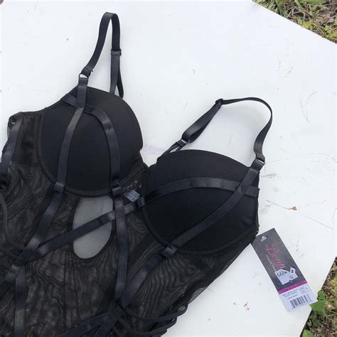 Lingerie Body Suit Black Sheer Teddy Lingerie With Depop