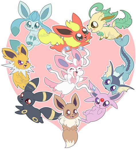 Eevee Heart By Amberlea Draws On Deviantart