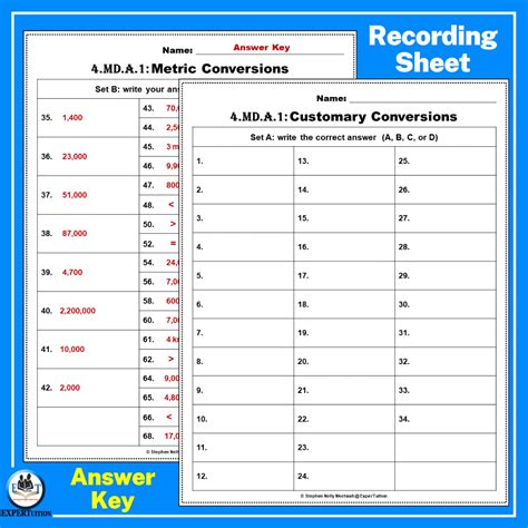 4th Grade Measurement Conversion Task Cards - ExperTuition