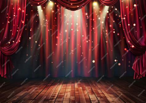 Premium Photo | Stage curtain red curtain stage stage curtains theatre ...