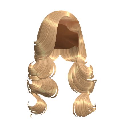 Curly Deep Side Part Blonde Roblox