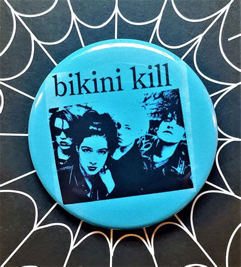 Bikini Kill Pin Back Punk Rock Buttons Kathleen Etsy