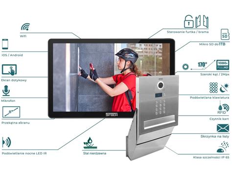 Wideodomofon Wifi Tech Verus Fullhd Skrzynka Na Listy Android Ios