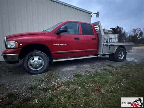 Used 2003 Dodge RAM 3500 HEAVY DUTY CHASSIS CAB Flatbed Crew Cab Fl...