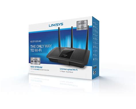 Linksys AC1750 Dual Band Wi Fi Smart Router With MU MIMO Max Stream