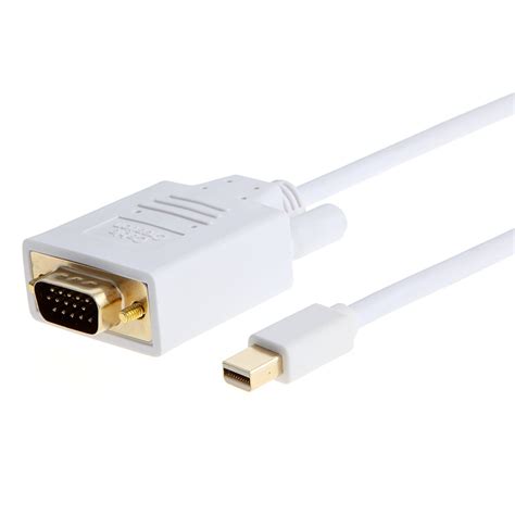 Cablecreation Gold Mini Displayport Thunderbolt Port Compatible To Vga