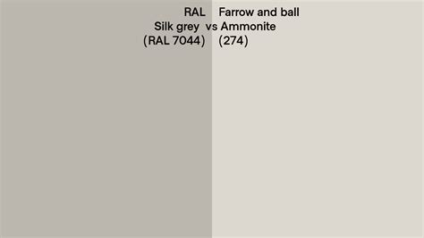 Ral Silk Grey Ral 7044 Vs Farrow And Ball Ammonite 274 Side By Side