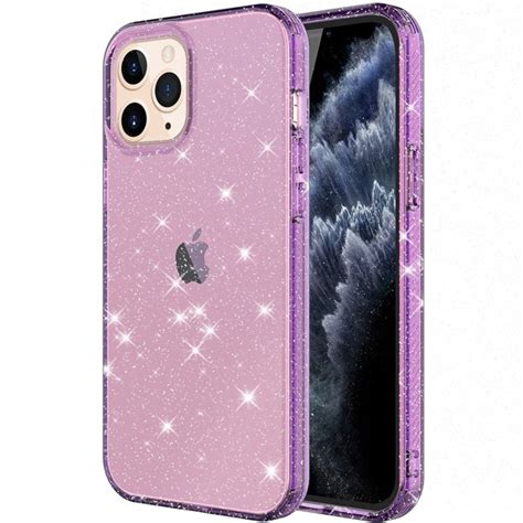 iPhone 12 Pro Max Clear Case, Dteck Bling Glitter Transparent Clear ...