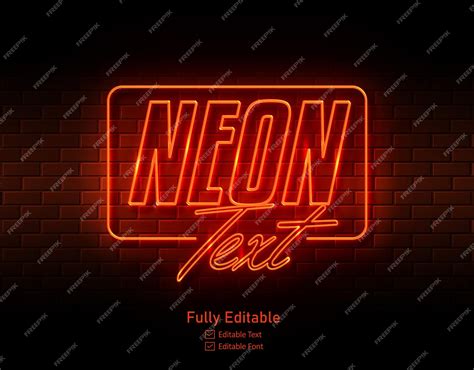 Premium Psd Neon Text Effect For Neon Effect Logo And Neon Text