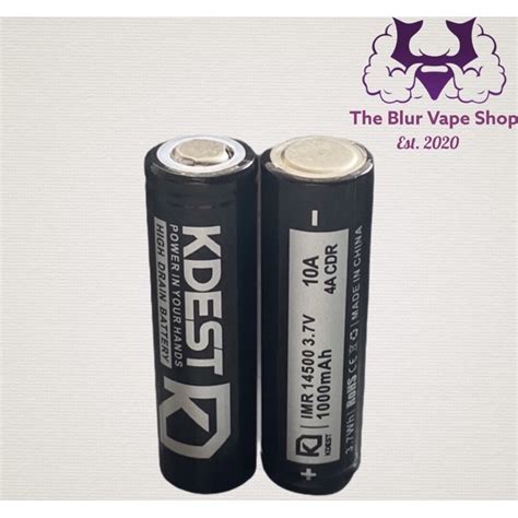 Kdest 14500 Heavy Duty AA Rechargeable Lithium Ion Battery 3 7V 1000