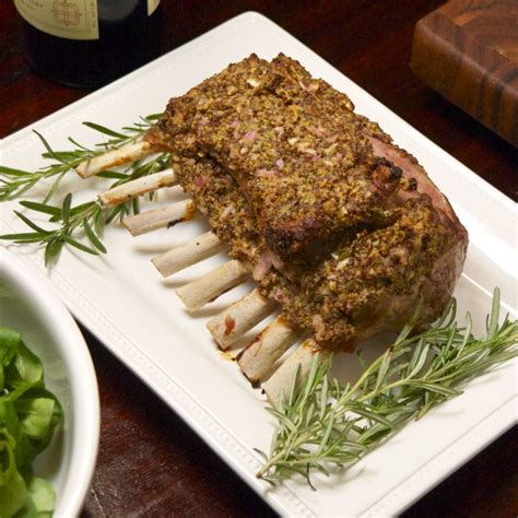 Mustard Rosemary Rack Of Lamb In 2020 Rack Of Lamb Everyday Food Lamb