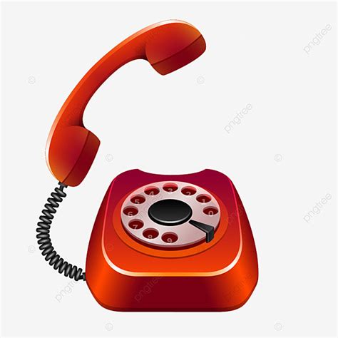 Appel Entrant Rouge R Tro T L Phone Vintage T L Phone Hotline Png