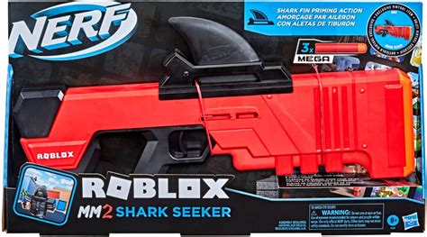 Customer Reviews Nerf Roblox Mm2 Shark Seeker Blaster F2488 Best Buy