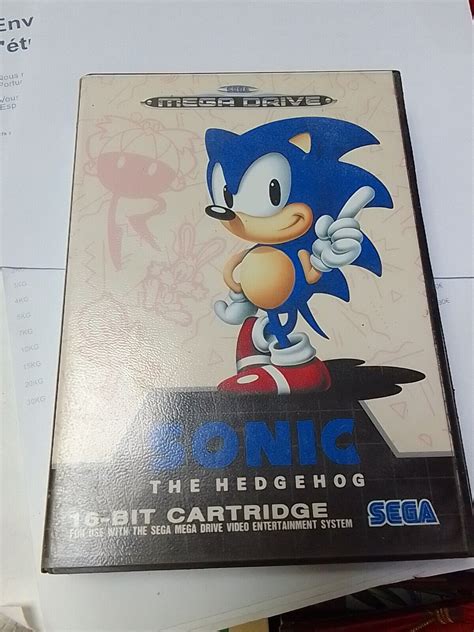 Sonic The Hedgehog Sega Mega Drive 1991 Cassette Boitier Sans