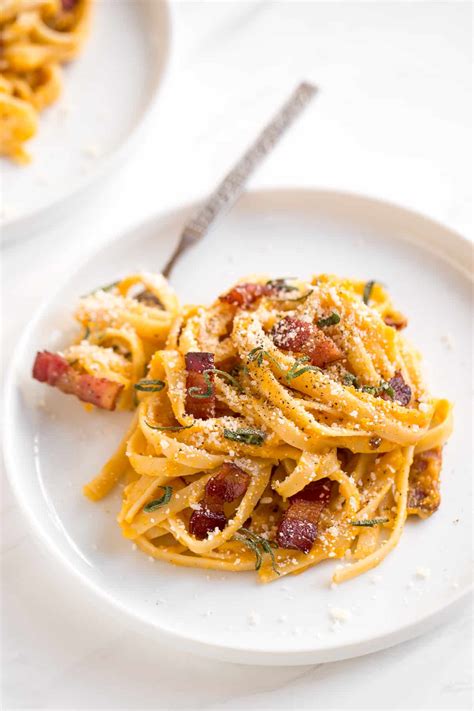 Butternut Squash Carbonara Pasta Ahead Of Thyme