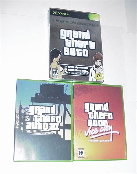 Xbox Grand Theft Auto Double Pack Gta Iii And Vice City Ebay