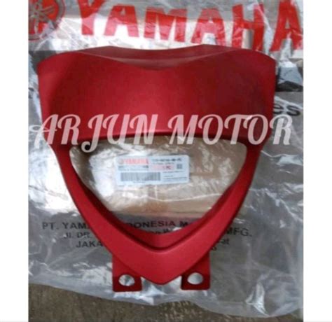 Batok Depan Cover Lampu Depan Fino Grande Merah Doff Original Ygp