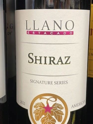 2021 Llano Estacado Winery Signature Series Shiraz Vivino