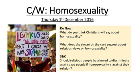 Christian And Muslim Views On Homosexuality Teaching Resources