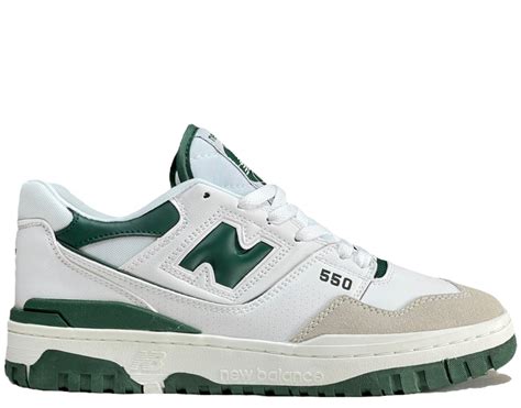 Кроссовки New Balance 550 (white-green/бело-зеленые) купить в Москве со ...
