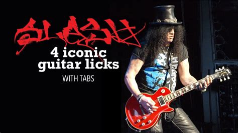 Iconic Slash Guitar Licks With Tabs Youtube