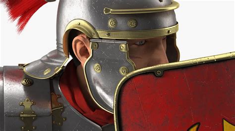 Legionario Romano Veterano Con Piel De Pose De Ataque Gladius Modelo 3D