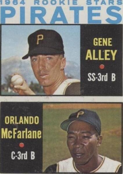 1964 Topps 1964 Rookie Stars 509 Gene Alley Orlando McFarlane RC