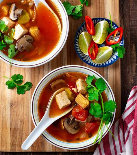 Vegan Tom Yum Soup Easiest Broth Based Soup Carve Your Craving