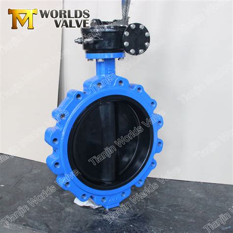 EPDM Rubber Full Lined Lugged Type Turbine Butterfly Valves China