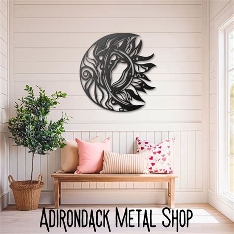 Wacky Sun Moon And Stars Outdoor Metal Wall Decor Art Patio And