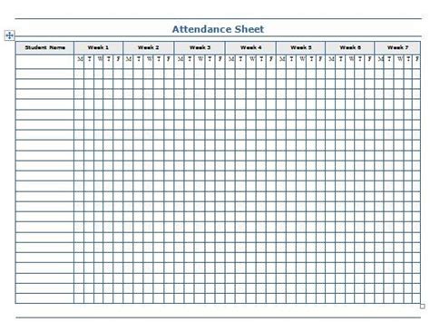 Free Printable Attendance Sheet Excel Pdf Word Template Artofit