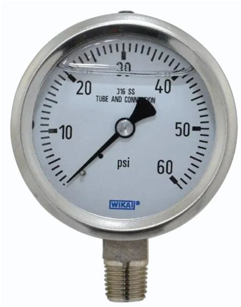 Inch Mm Wika Pressure Gauge To Bar To Psi At Rs