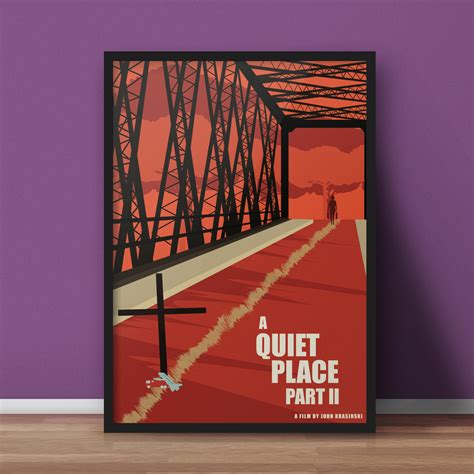 A Quiet Place Part 2 Poster Minimalist Movie Art Print Best Movie Gifts ...