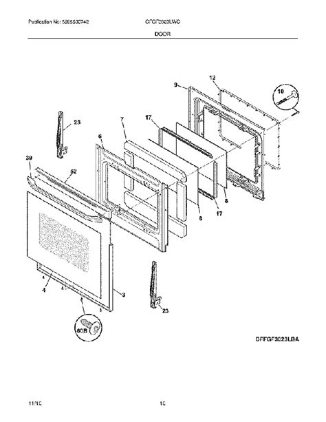 Frigidaire Outer Oven Door Glass 316558905 Genuine Oem Part