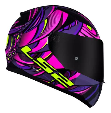 Capacete Ls Ff Athena Roxo