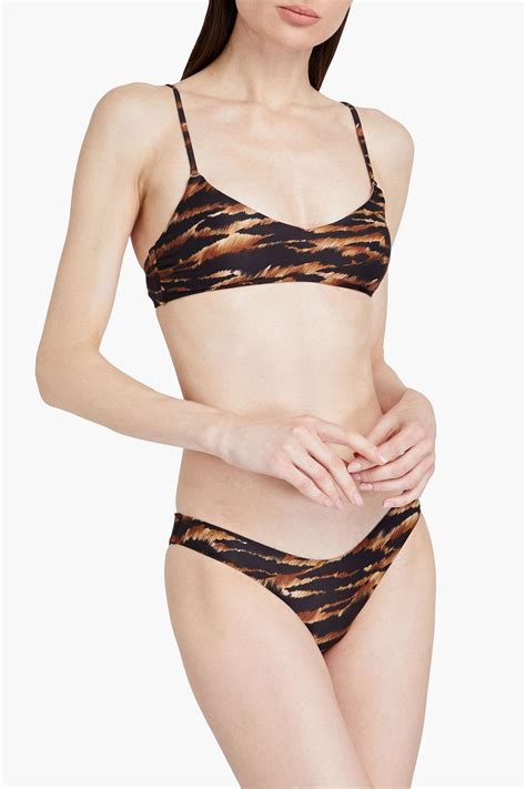 Melissa Odabash Vienna Tiger Print Low Rise Bikini Briefs The Outnet