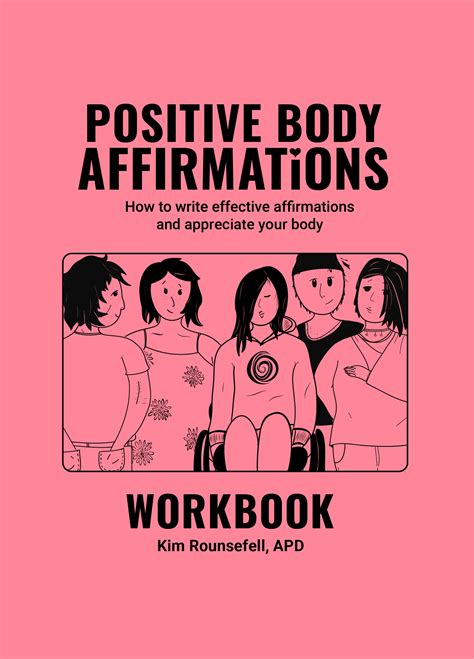 Positive Body Affirmations Workbook Body Image Zine Self Etsy