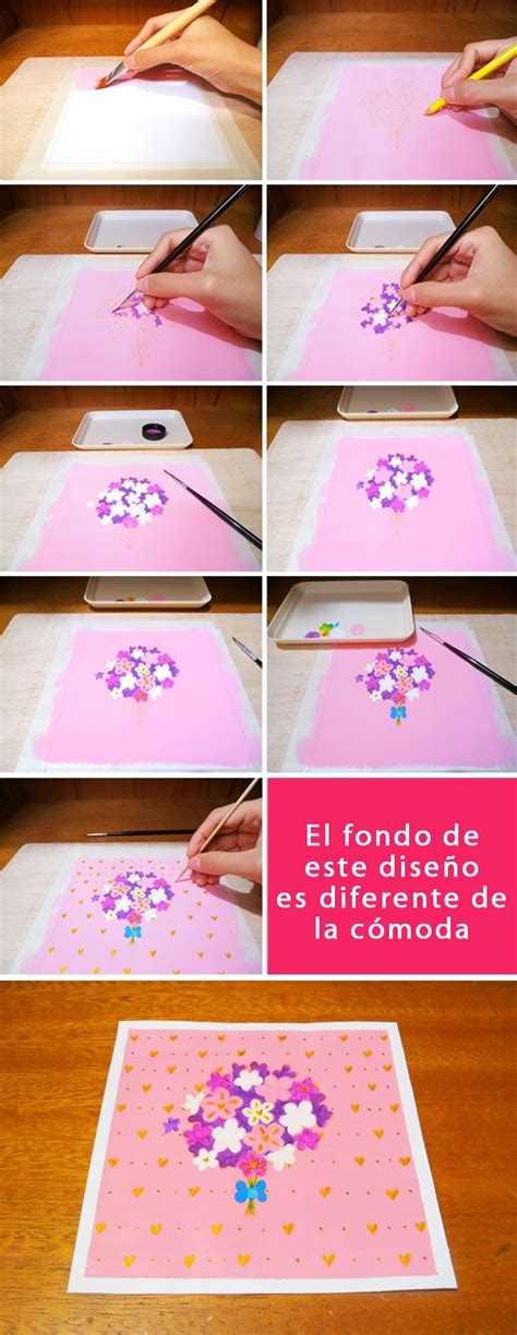 Tutorial Pasos para pintar un bouquet con acrílicos Mini Playing