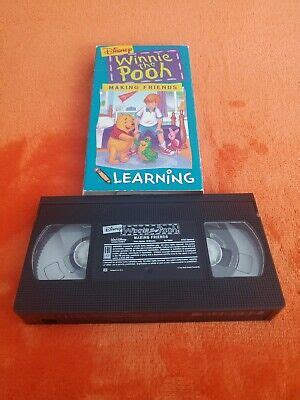 Disney Winnie The Pooh Making Friends Learning Vhs Video