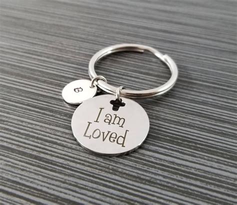 Custom Keychain Bible Verse Keychain Custom Gift I Am Etsy