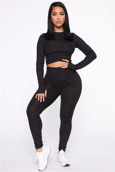 Basic Training Active Crop Top Black Fashion Nova Knit Tops Fashion Nova