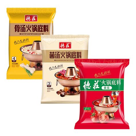 Dezhuang Hot Pot Base Material Bone Soup G Mushroom Soup G Tomato G Hot Pot Non Spicy