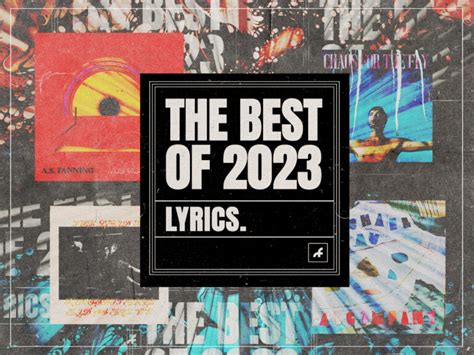 The 10 best lyrics of 2023