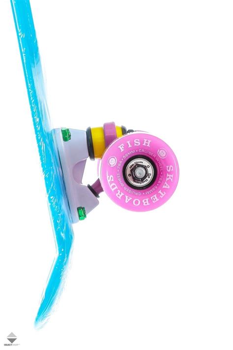 Cruiser Fish Skateboards Classic Light Blue White Violet
