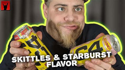 Skittles Starburst Flavored C4 Energy Drinks Hydration Taste Test