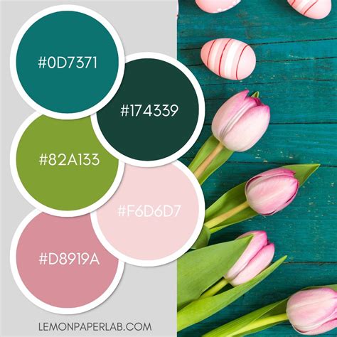 Easter Color Palette Ideas Lemon Paper Lab