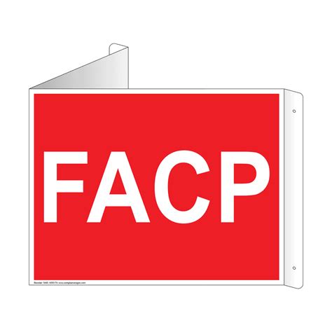 FACP Sign NHE-16501Tri Fire Safety / Equipment