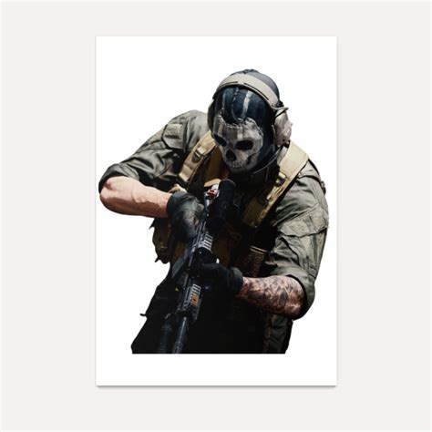 Poster Ghost Cod Warzone De The Ghost Colab55