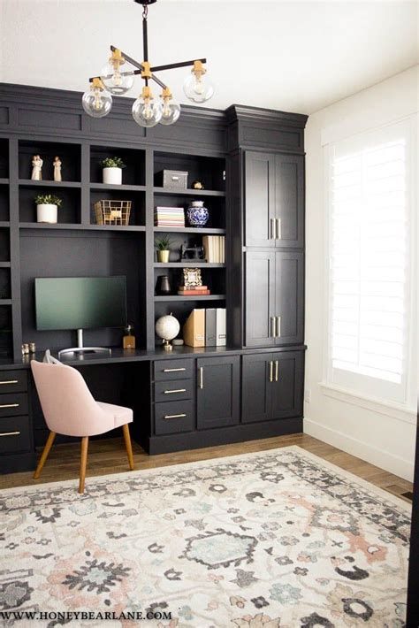 My Gorgeous Diy Office Built Ins Reveal Office Built Ins Home Office