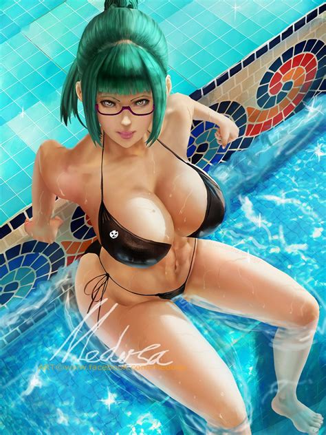 Zen In Maki Jujutsu Kaisen Highres Girl Bikini Black Bikini Cleavage Cutout Clothing